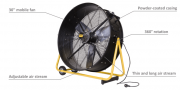 Ventilator axial mobil MASTER DF 30P