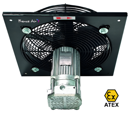 Ventilator axial antiex FRANCE AIR Helipac Mur 4P-355 ATEX Ex-h