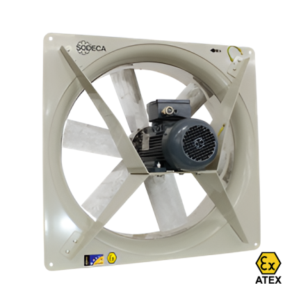 Ventilator axial antiex SODECA HC/ATEX-80-4T/H ExII2G Ex-eb IIBT3 Gb