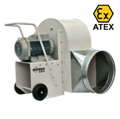 Ventilator centrifugal mobil SODECA PORT/ATEX-1135-2T-3/ExII2G Ex-db IIBT4 Gb