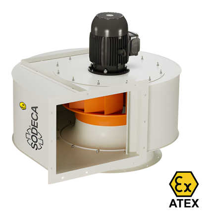 Ventilator centrifugal SODECA CBPN/ATEX-2063-4T-7.5/ExII2G Ex-eb IIBT3 Gb
