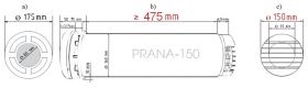 Sistem ventilare cu recuperare PRANA 150