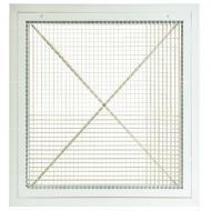 Grila aspiratie/acces filtru, tavan casetat, 595 x 595 mm, caroiaj drept